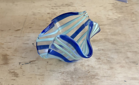 Aqua Wave Candleholder